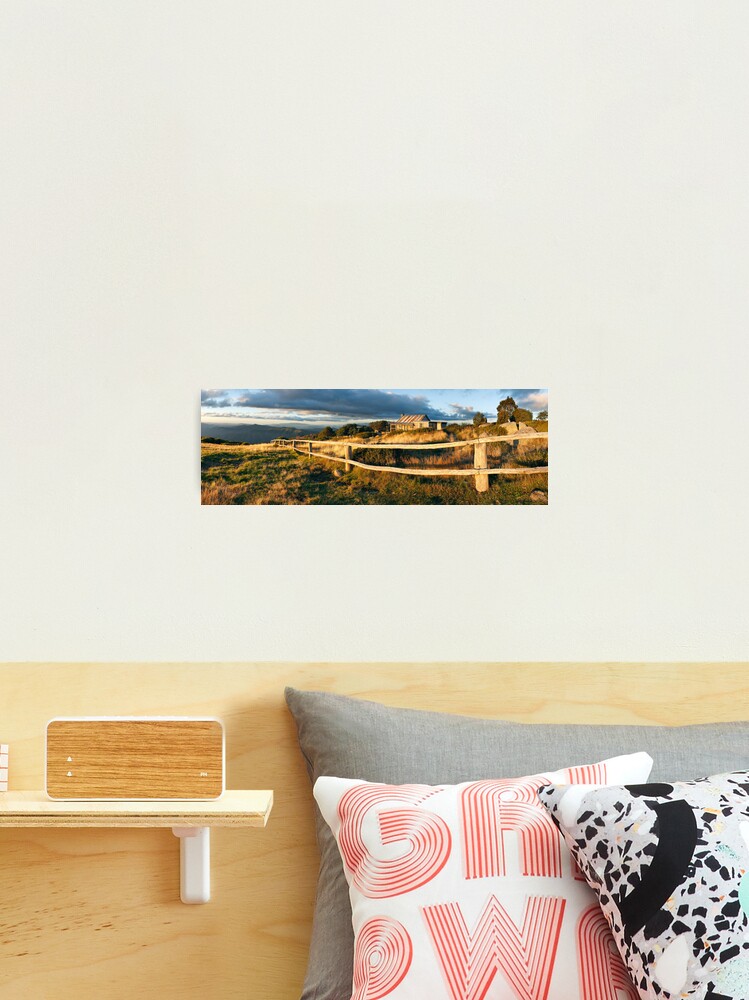 Thumbnail 1 of 3, Photographic Print, Craig's Hut Autumn Sunset, Australia designed and sold by Chockstone.