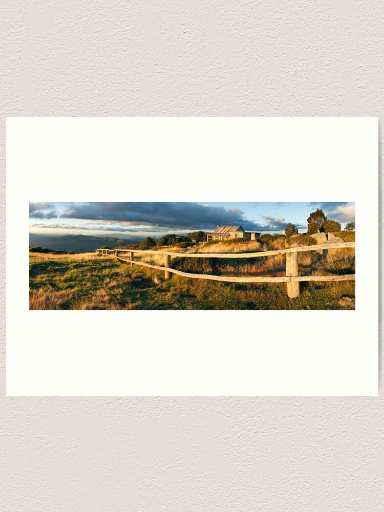 Thumbnail 1 of 3, Art Print, Craig's Hut Autumn Sunset, Australia designed and sold by Chockstone.