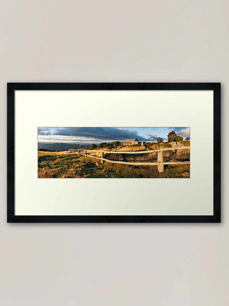 Alternate view of Craig's Hut Autumn Sunset, Australia Framed Art Print