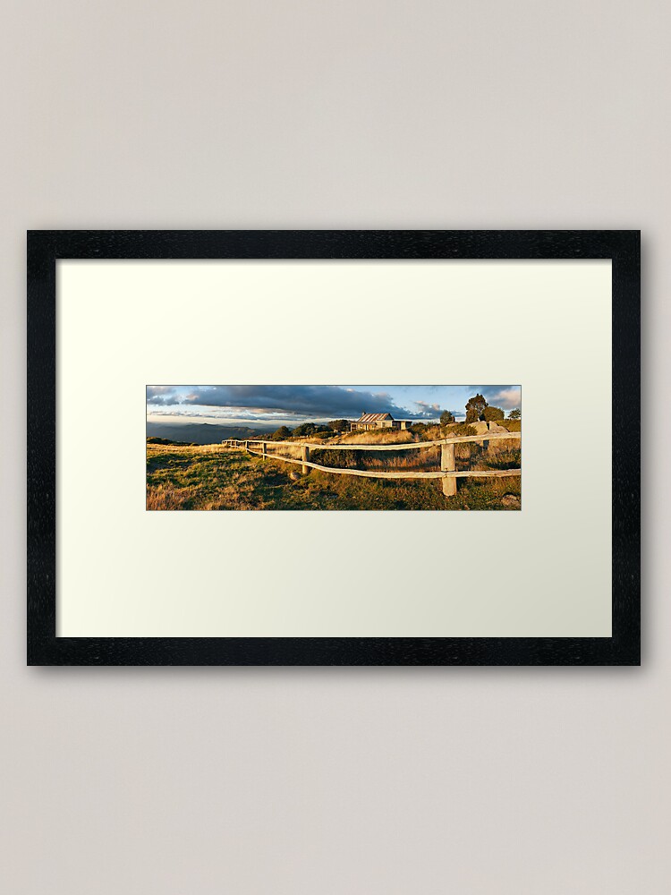 Thumbnail 1 of 7, Framed Art Print, Craig's Hut Autumn Sunset, Australia designed and sold by Chockstone.