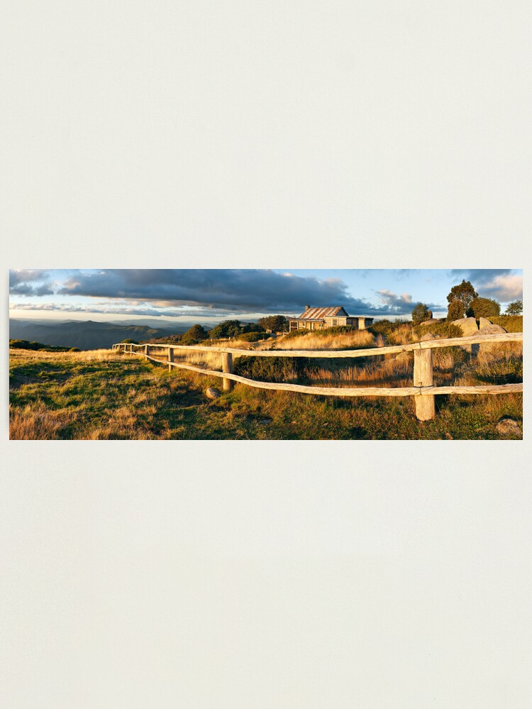 Thumbnail 2 of 3, Photographic Print, Craig's Hut Autumn Sunset, Australia designed and sold by Chockstone.