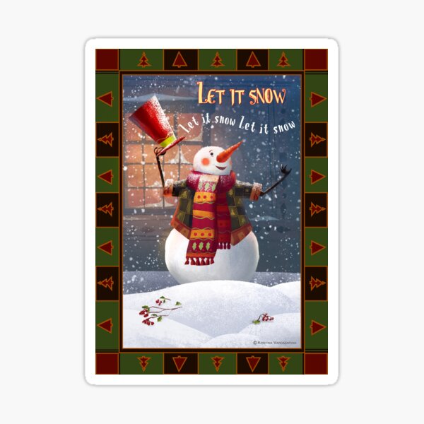 Let it Snow Sticker