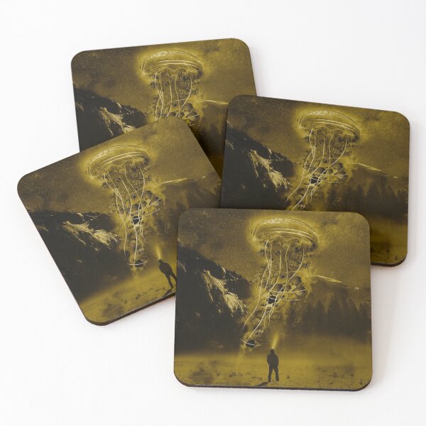Item preview, Duo Tone Electric Jellyfish at Night designed and sold by DavidLoblaw.