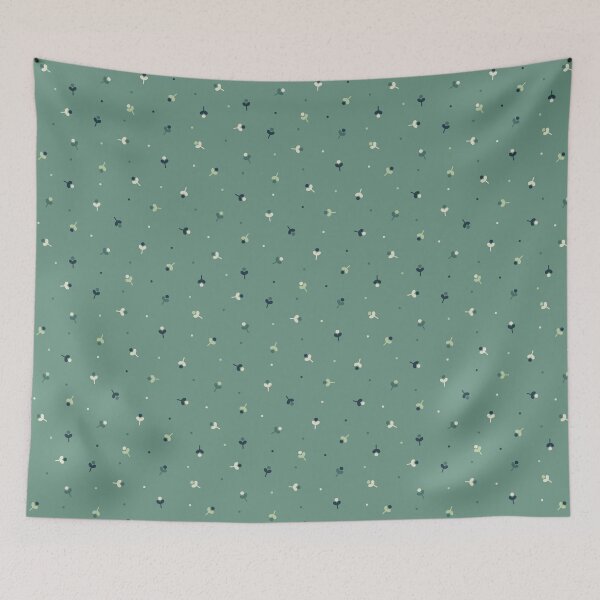 Item preview, Mini flowers - Verdigris designed and sold by movezerb.