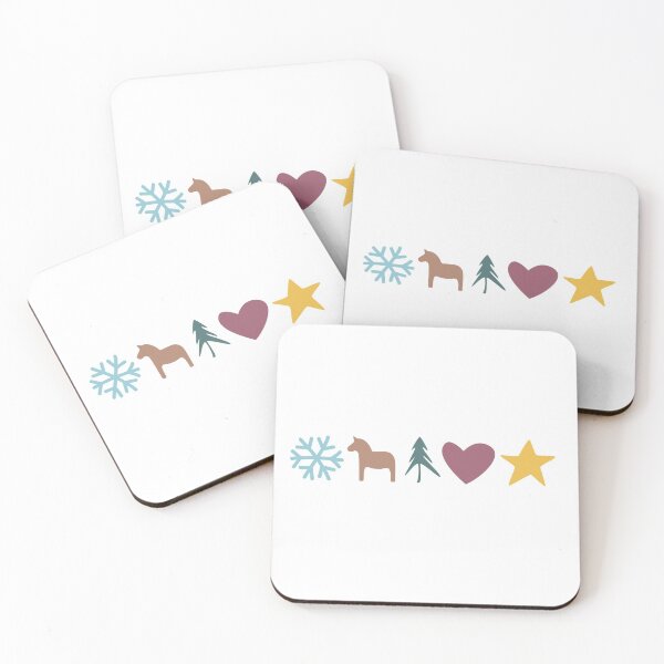 Aperçu de l'œuvre Banderole Winter Symbols Flocon De Neige Etoile Coeur De Sapin Dala créée et vendue par eskima.