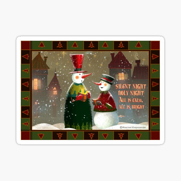 Silent Night Sticker