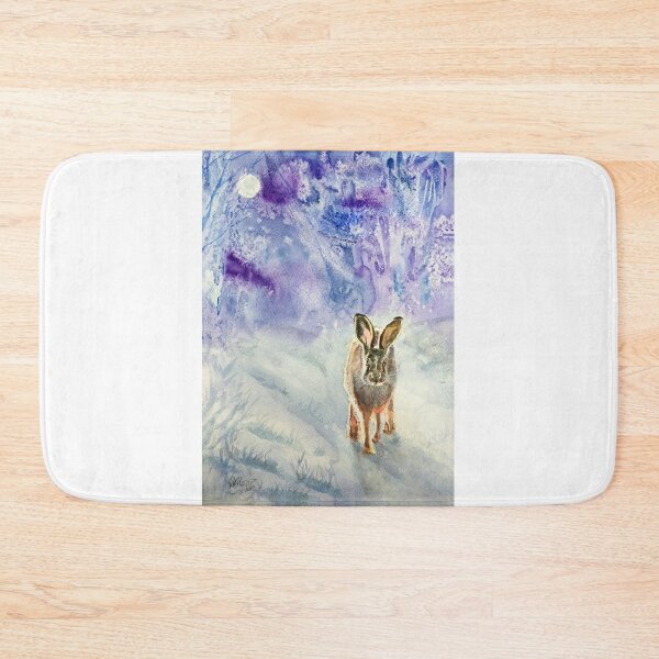 Item preview, After snowfall: Watercolour painting of a hare designed and sold by Double Dutch Designs.