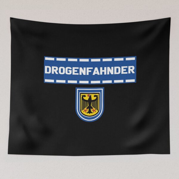 Item preview, German Police Drugs Rave Party Molly MDMA Wasted Club Techno design designed and sold by A-Fashion.