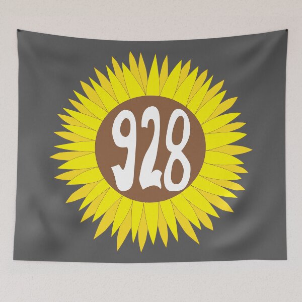 Item preview, Hand Drawn Arizona Sunflower 928 Area Code designed and sold by itsrturn.