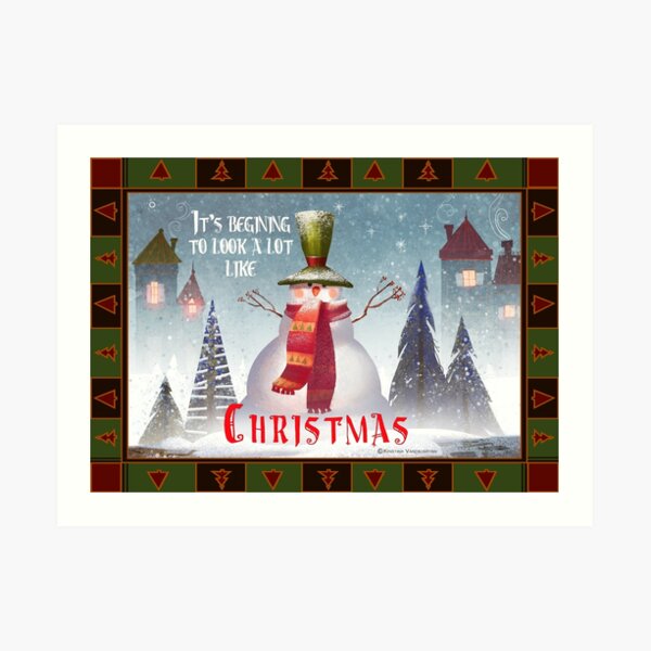 Snowman Art Print