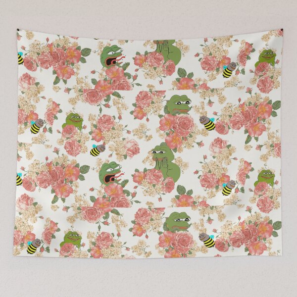 Item preview, Pepe Floral Wallpaper designed and sold by MousMuse.