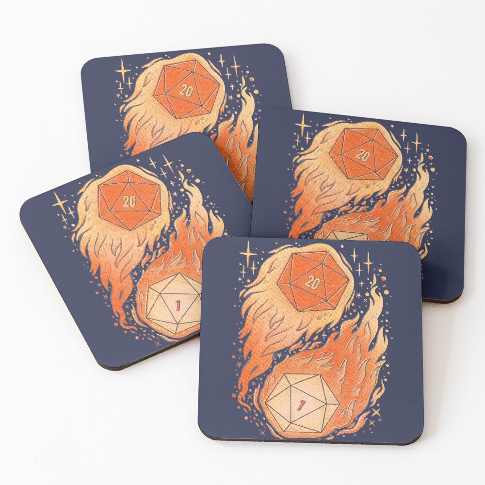 A Roll of the Die Coasters (Set of 4)
