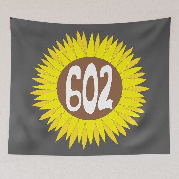Item preview, Hand Drawn Arizona Sunflower 602 Area Code designed and sold by itsrturn.