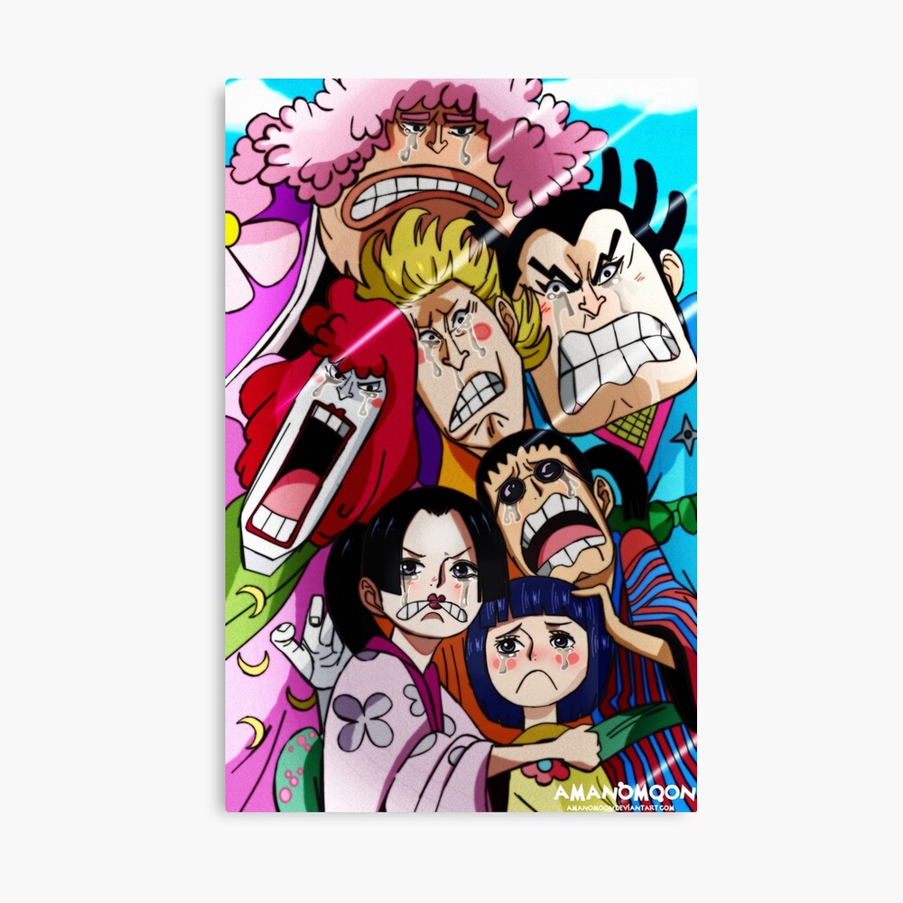 One Piece Chapter 962 Red Nine Scabbards Poster Metal Print By Amanomoon Redbubble
