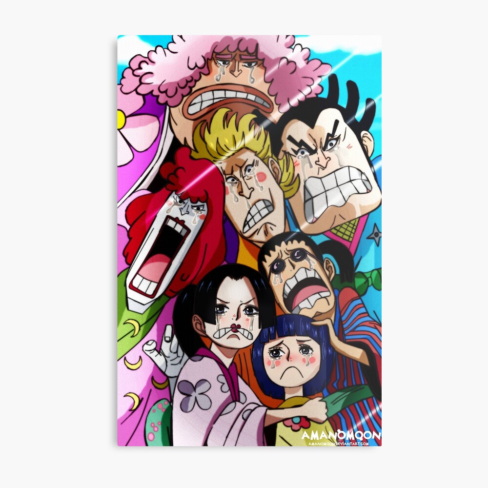 One Piece Chapter 962 Red Nine Scabbards Poster Metal Print By Amanomoon Redbubble