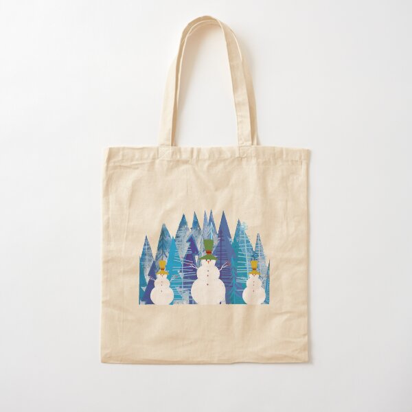 Snowman Cotton Tote Bag