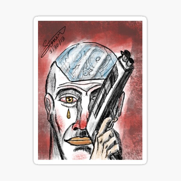 A Clown Sticker