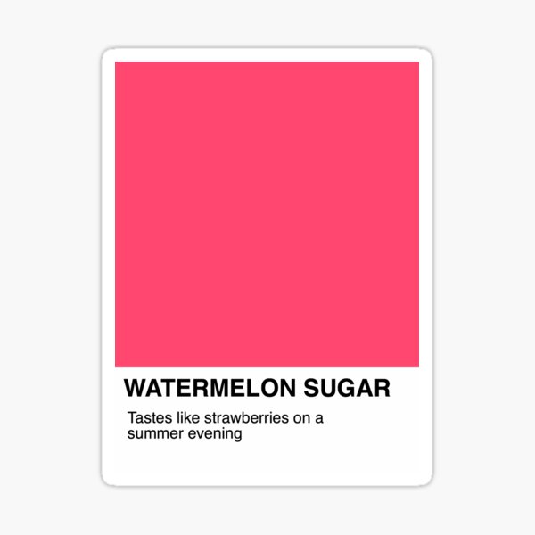 Sandía Azúcar- Pantone Pegatina