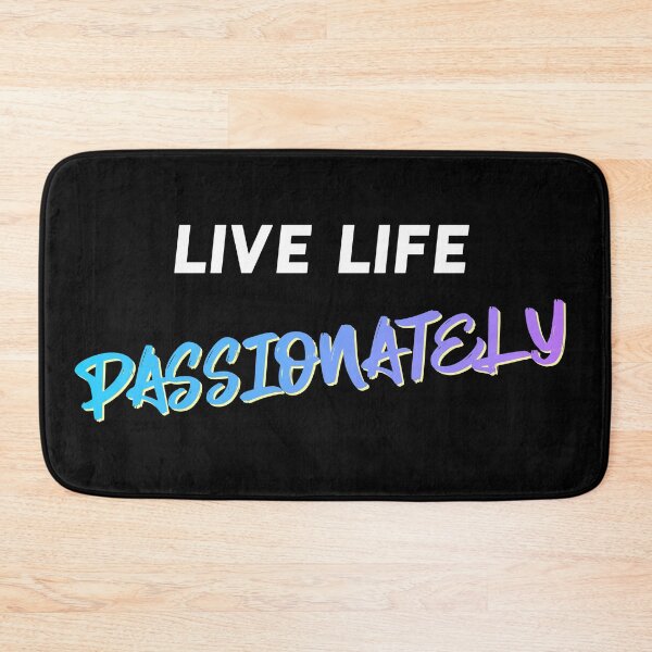 Item preview, Live Life Passionately Quote designed and sold by MotivationFlow.