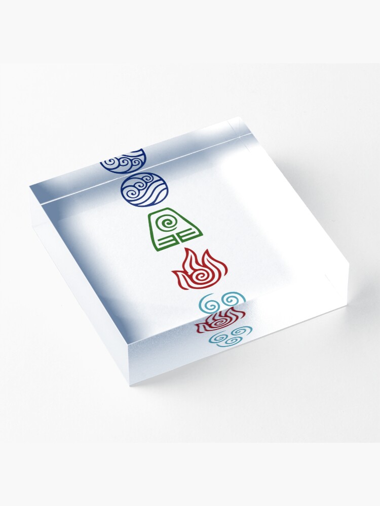 Alternate view of Avatar Four Elements Acrylic Block