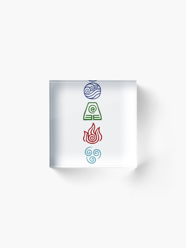 Alternate view of Avatar Four Elements Acrylic Block