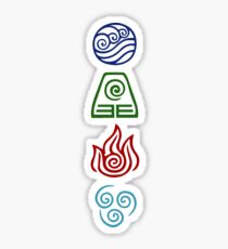 Avatar Four Elements Sticker