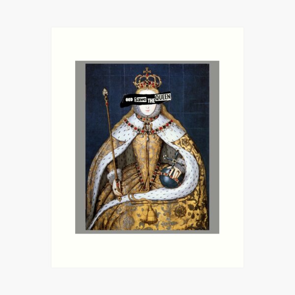Item preview, Elizabeth - God Save The Queen designed and sold by MandWthings.