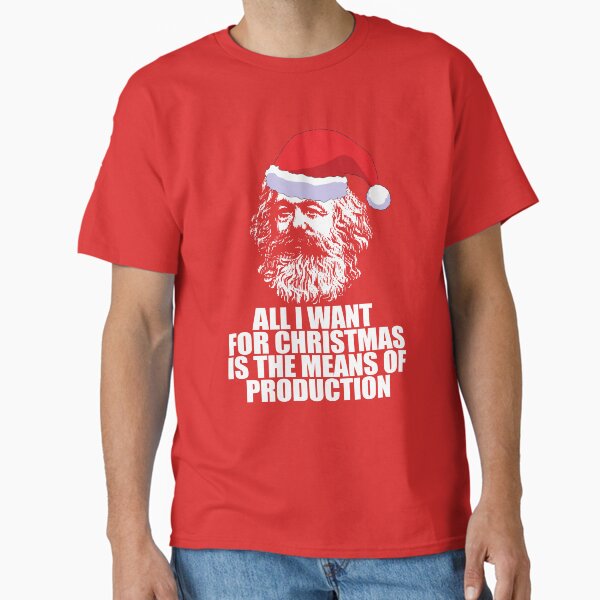 Artikel-Vorschau von ALLES, WAS ICH FÜR WEIHNACHTEN WILL, IST DAS PRODUKTIONSMITTEL! Karl Marx Lustiges marxistisches kommunistisches Weihnachtsmeme, designt und verkauft von starkle.