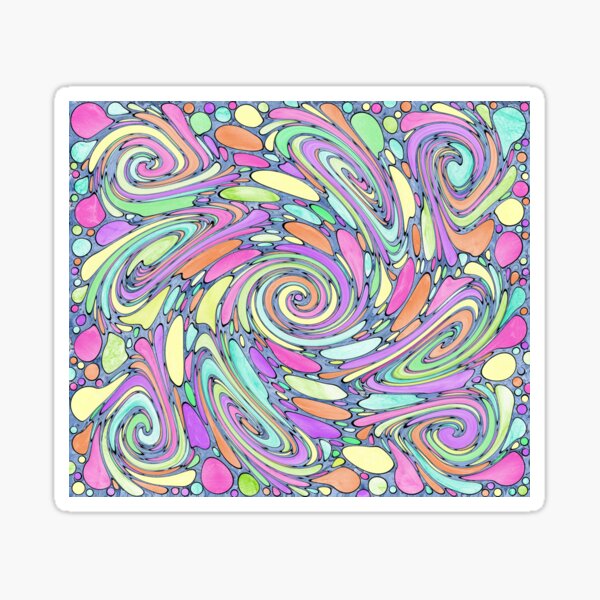 Item preview, Pastel swirls and curls designed and sold by MagickMama.
