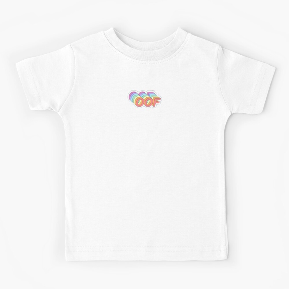 Oof Sticker Kids T Shirt By Betaniarivera Redbubble - hairy roblox shirt