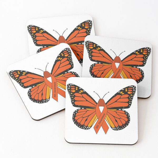 Item preview, MS Multiple Sclerosis Awareness Butterfly designed and sold by madcocreative.