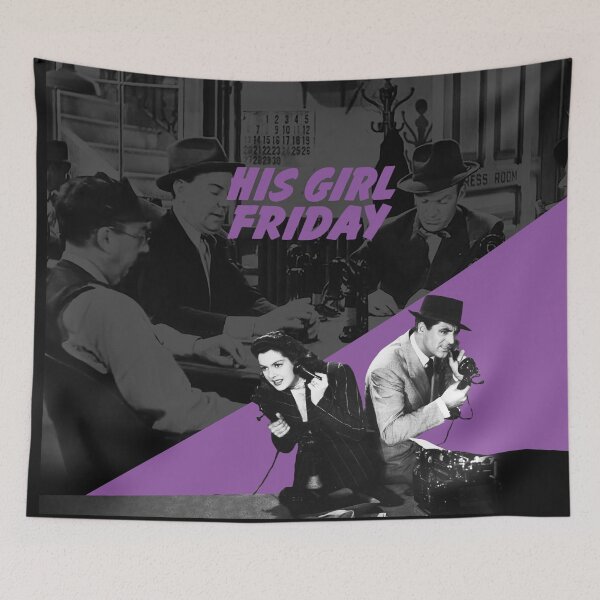 Item preview, HIS GIRL FRIDAY - Howard Hawks designed and sold by NumbLock.