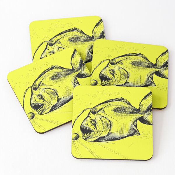 Item preview, Deep-sea fish, piranha, tattoo drawing designed and sold by mahosart.