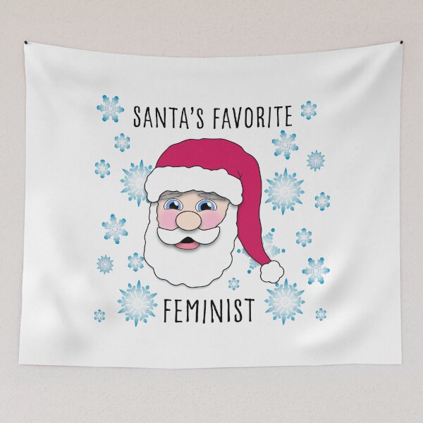 Item preview, Santa's Favorite Feminist Snowflakes Santa Claus Christmas Holiday designed and sold by DesignsofWhimsy.