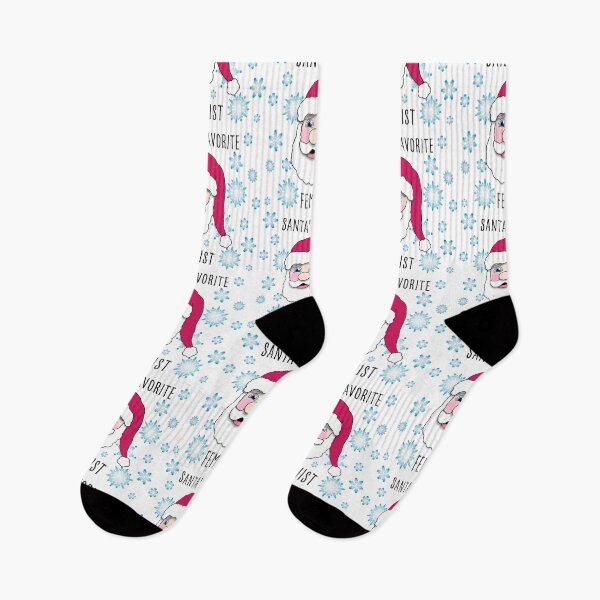 Item preview, Santa's Favorite Feminist Snowflakes Santa Claus Christmas Holiday designed and sold by DesignsofWhimsy.