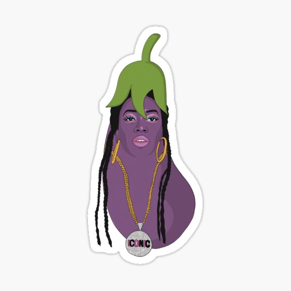 Missy Eggplant Sticker