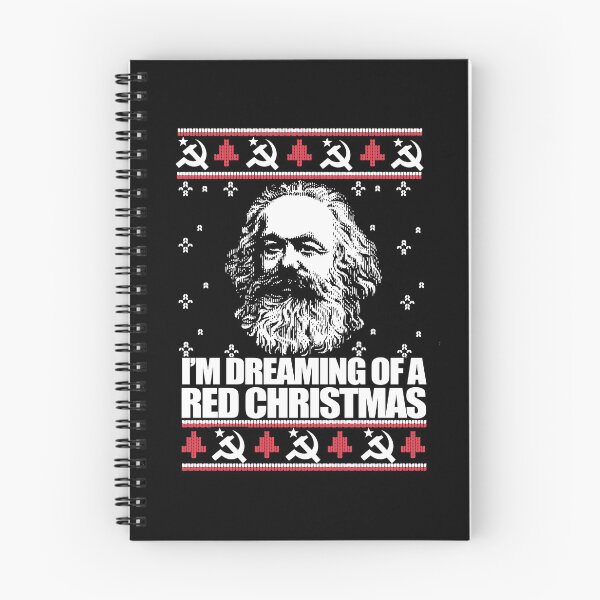 Item preview, I'M DREAMING OF A RED CHRISTMAS Ugly Xmas Sweater Karl Marx Funny Marxist Communist Meme  designed and sold by starkle.