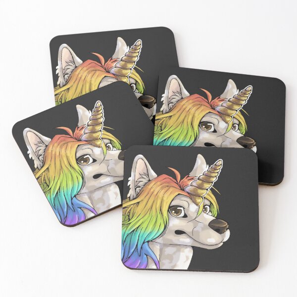 Item preview, SPECIAL: Rainbow Unicorn Chinese Crested  designed and sold by Bamsdrawz.