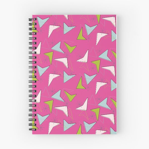 Item preview, 1950s Atomic Boomerang Pink (small repeating pattern) designed and sold by tamelyn.