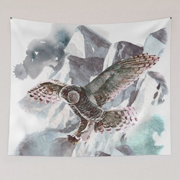 Item preview, Winter snow owl designed and sold by ArtStyleAlice.