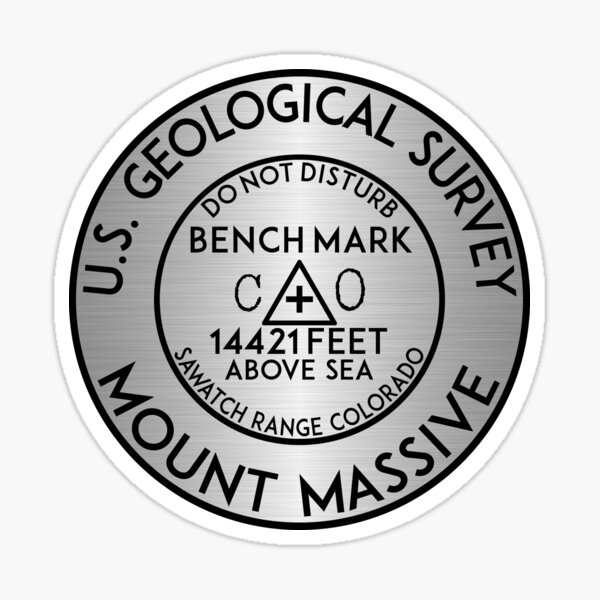 Item preview, MOUNT MASSIVE BENCHMARK COLORADO FOURTEENER 14'ER designed and sold by DESTINATIONS DECAL.