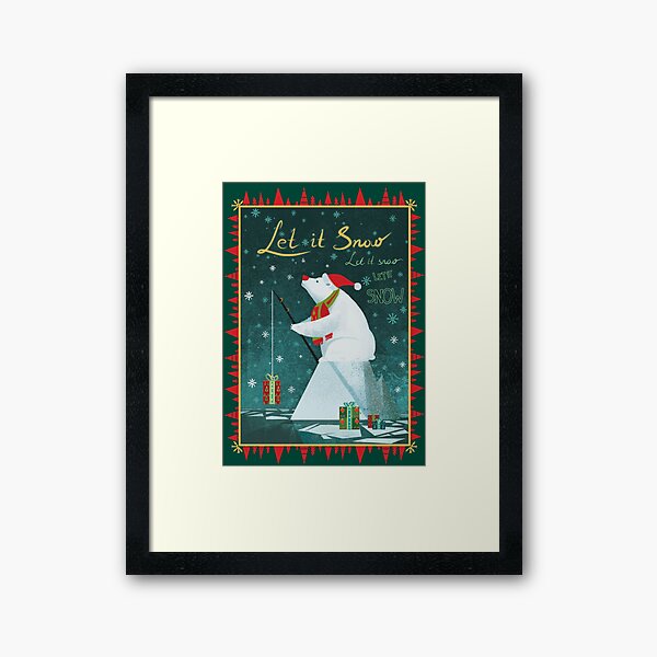 Let it Snow Framed Art Print