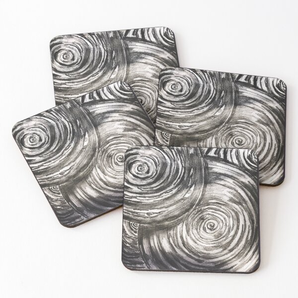 Item preview, Graphite abstract scrolls designed and sold by YollieBeeArt.