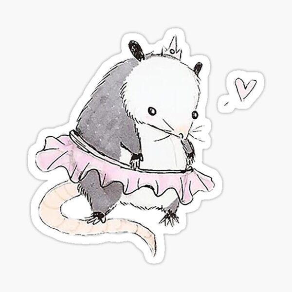 Possums, The Most Graceful Creature Sticker