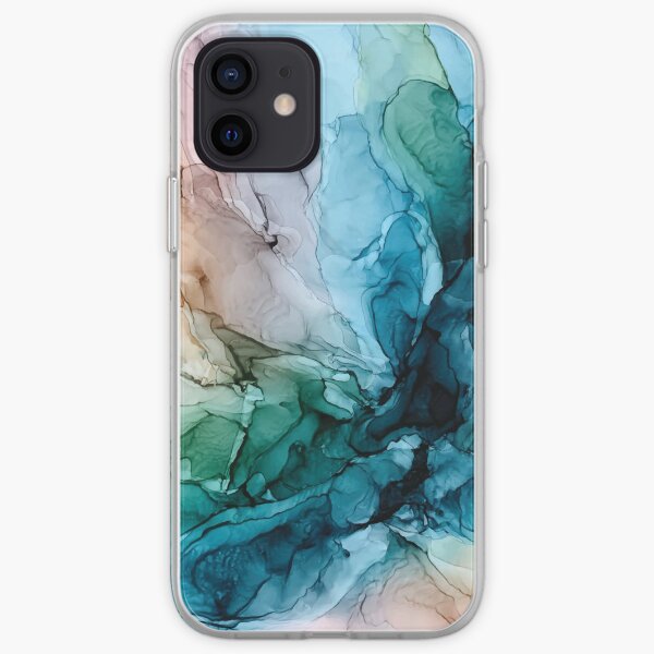 Salty Shores Colorful Abstract Painting iPhone Soft Case
