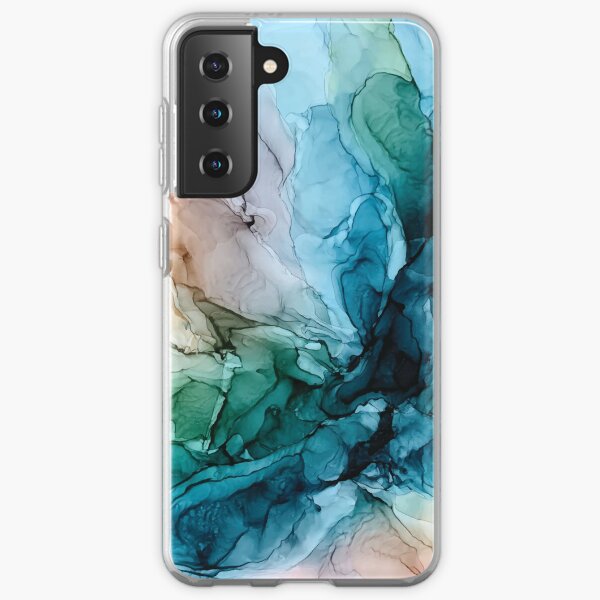 Salty Shores Colorful Abstract Painting Samsung Galaxy Soft Case
