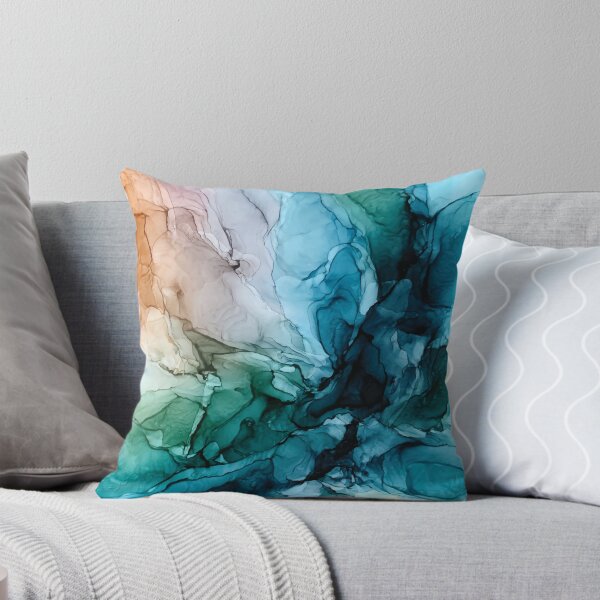 Item preview, Salty Shores Colorful Abstract Painting designed and sold by Elizabeth  Karlson.