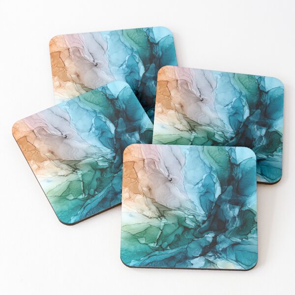 Item preview, Salty Shores Colorful Abstract Painting designed and sold by Elizabeth  Karlson.