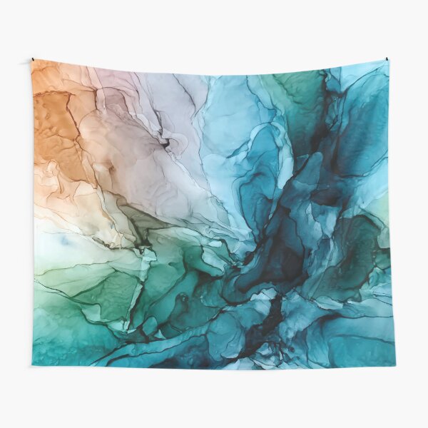 Item preview, Salty Shores Colorful Abstract Painting designed and sold by Elizabeth  Karlson.