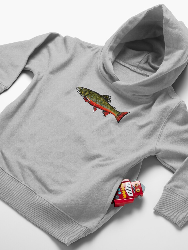 Alternate view of Brook Trout Toddler Pullover Hoodie